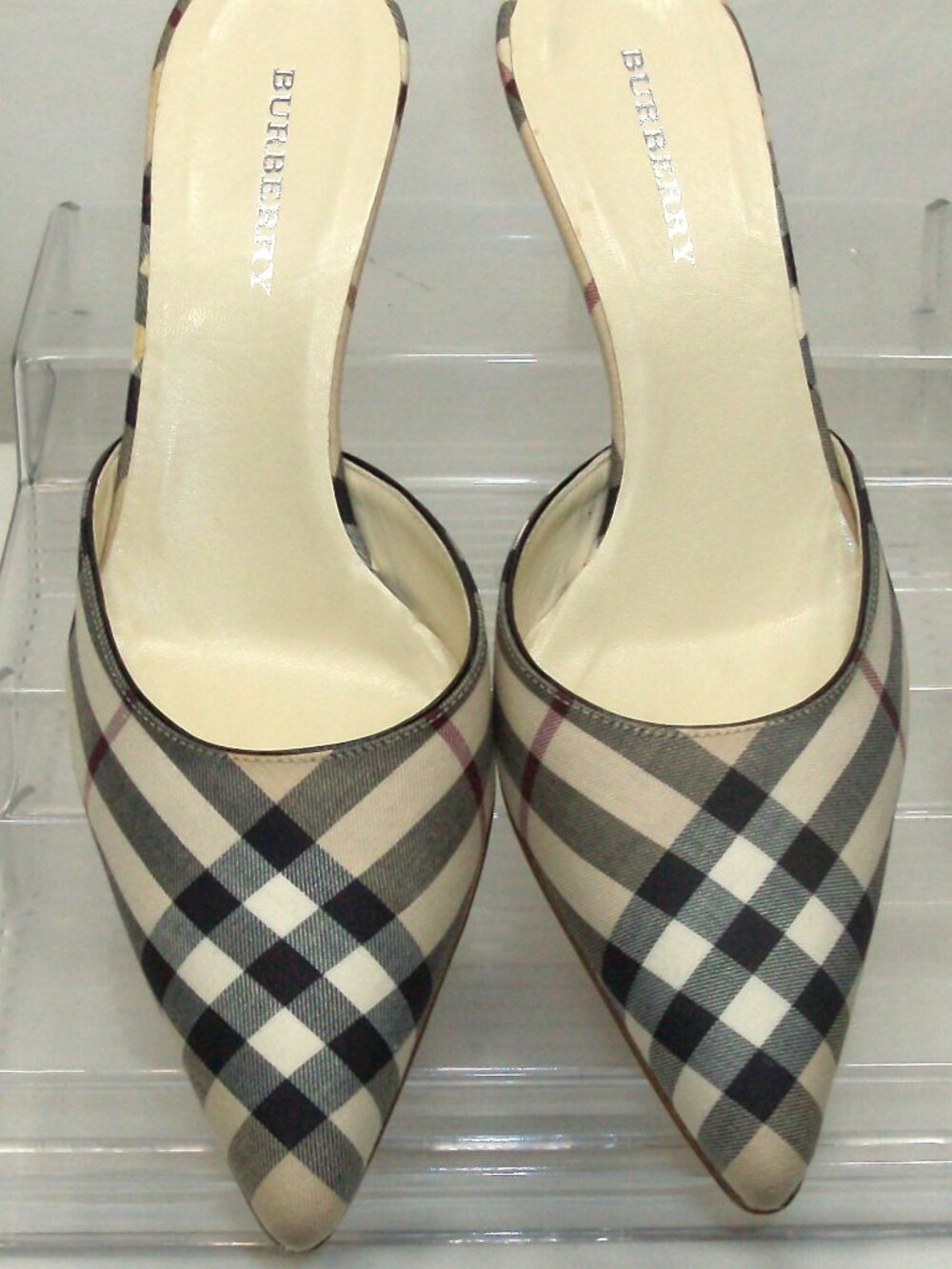 Burberry London Nova Check Mule Size 36 (6 US)  Never worn.  New in Box!